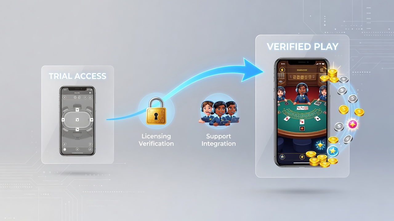 Mobile Belohnungspfade mit Fokus auf Support und Lizenzierung in Tisch- und Automatenspielen